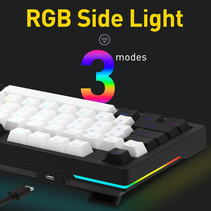 Teclado Mecânico com Fio DAREU - Gasket, N-Key Rollover, Anti-Ghosting, RGB Backlight, Switch Dream e Botão Multimídia