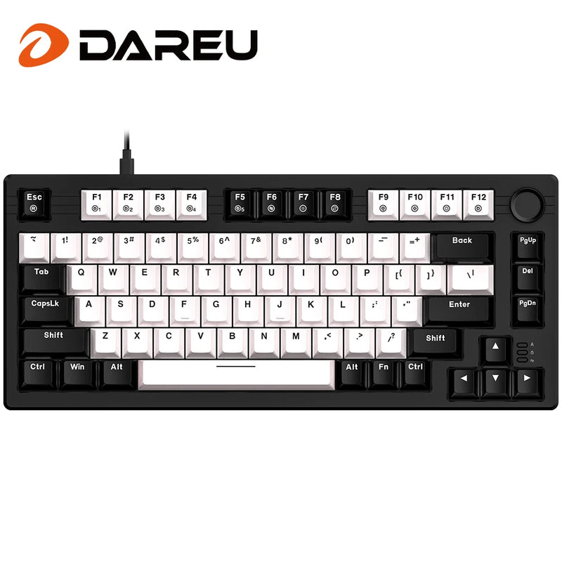 Teclado Mecânico com Fio DAREU - Gasket, N-Key Rollover, Anti-Ghosting, RGB Backlight, Switch Dream e Botão Multimídia