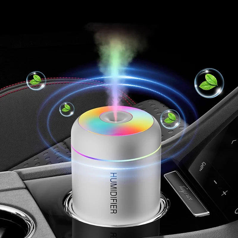 Difusor de Aromas 180ML USB com Luzes - Aromaterapia para Carro, Casa e Quarto